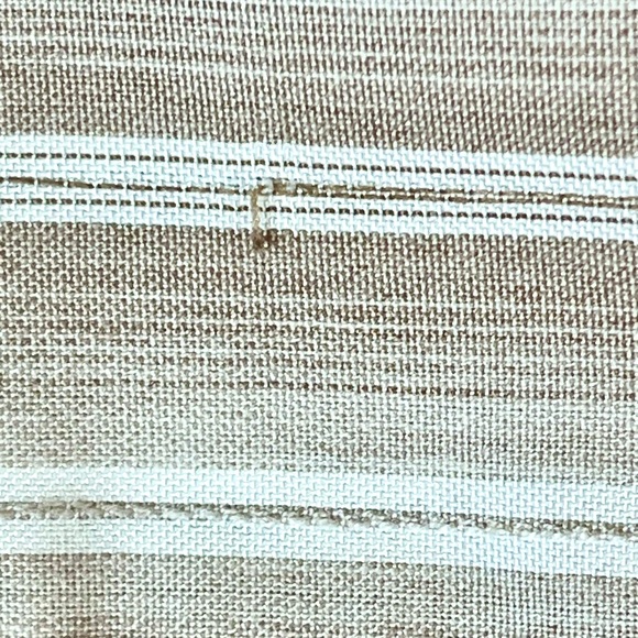 Element Skateboard Projects men’s button down shirt, tan/cream striped, size M - Picture 12 of 12